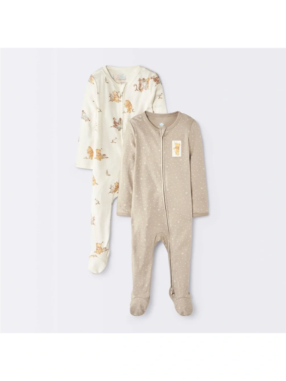 CLOUD ISLAND | 2 Winnie the Pooh Long Sleeve Sleep N’ Play Footie